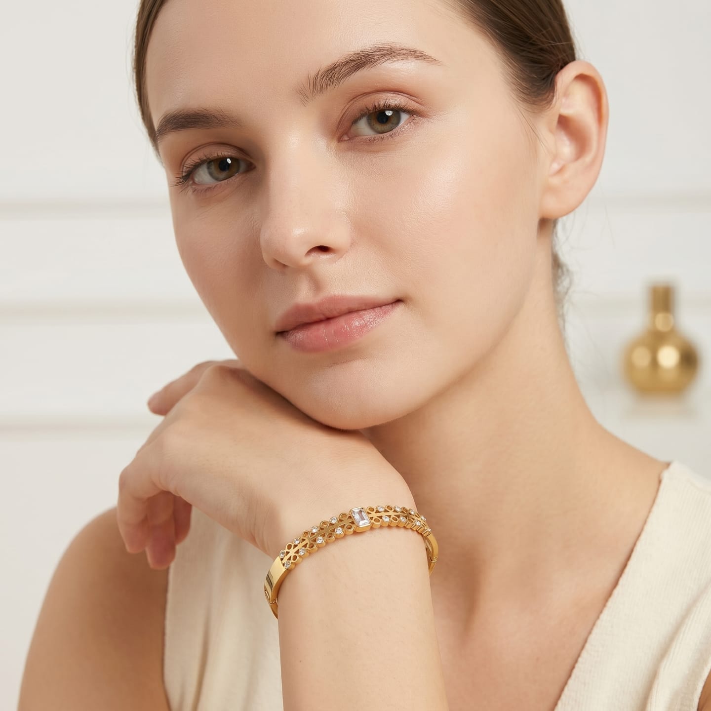 18K Stainless steel Plated Bracelet Design 18